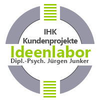 Kundenprojekte IHK Ideenlabor Ideenfindung Innovation Diplom Psychologe Jürgen Junker Innovationsworkshops, Kreativitätstechniken, Design Thinking Sessions, Seminare, Coaching und Beratung rund um Kreativität und Ideenfindung